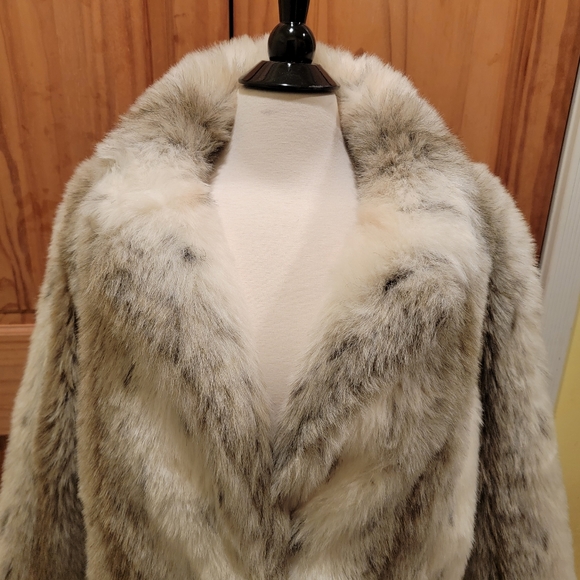 J. Percy For Marvin Richards FAUX fur Snow Leopard/Lynx - Picture 15 of 16